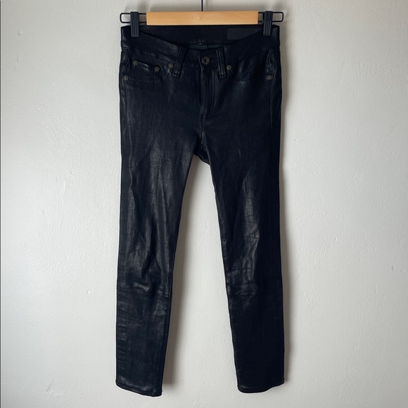 Rag & Bone Lamb Leather Skinny Pants - Picture 7 of 13
